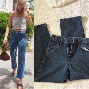 Medium/Dark Wash Mom Jeans